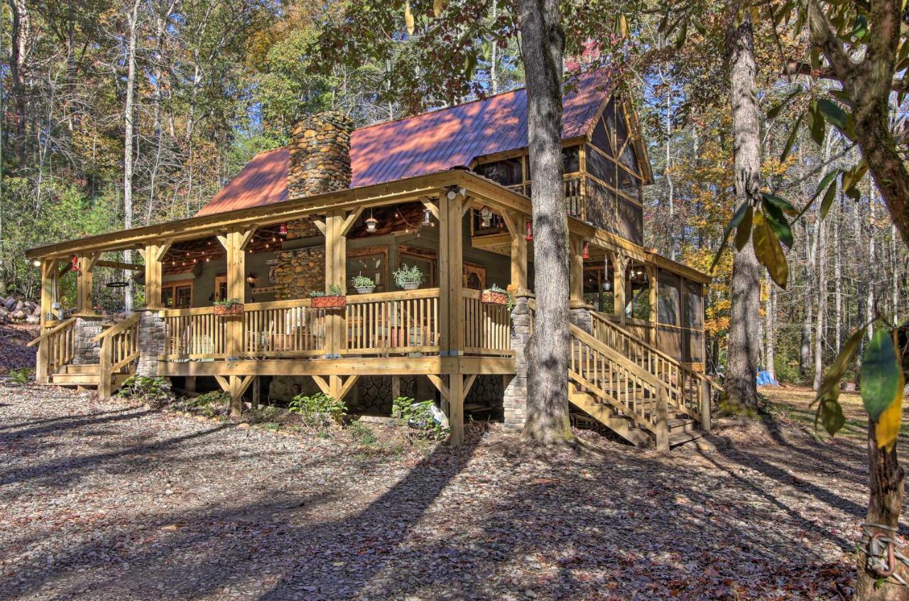 5-Acre North Georgia Mountain Retreat With Creek! Villa Sautee Nacoochee Kültér fotó